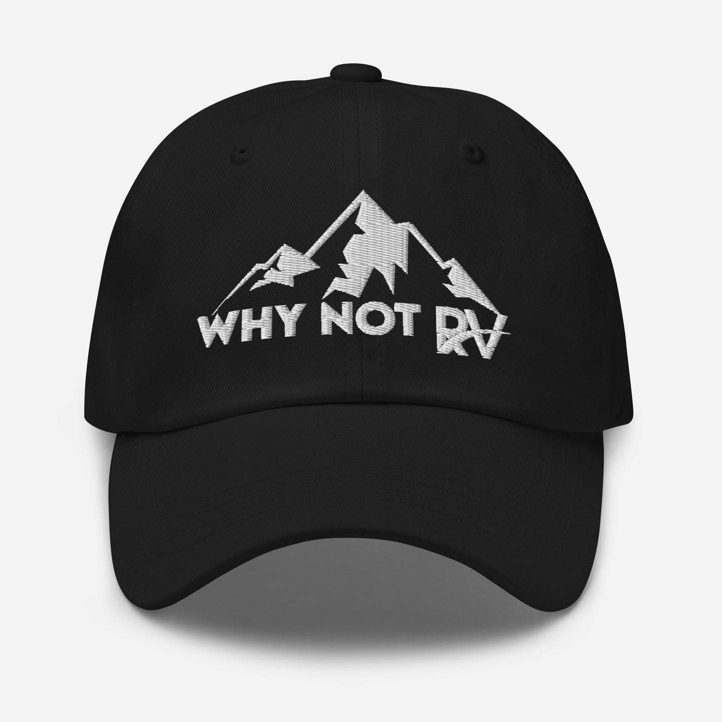 Why Not RV no logo white Dad hat