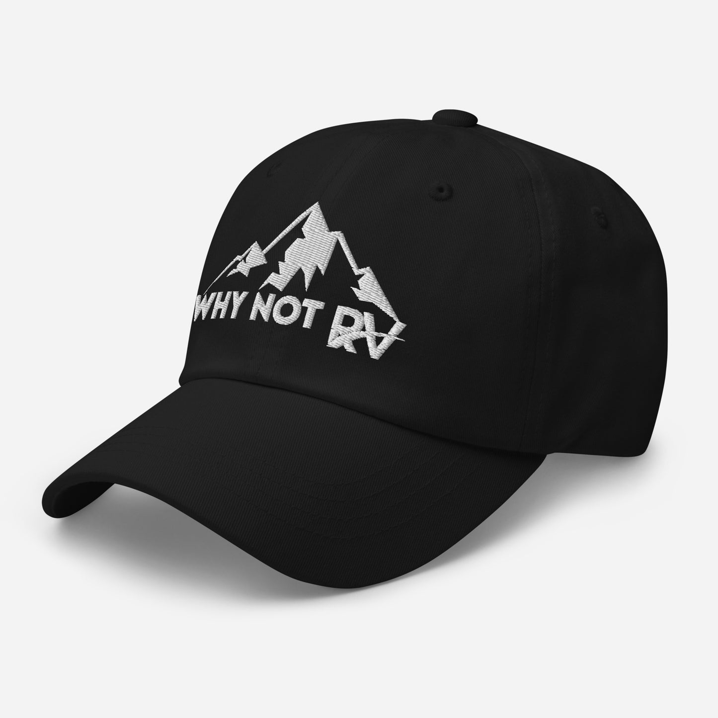 Why Not RV no logo white Dad hat