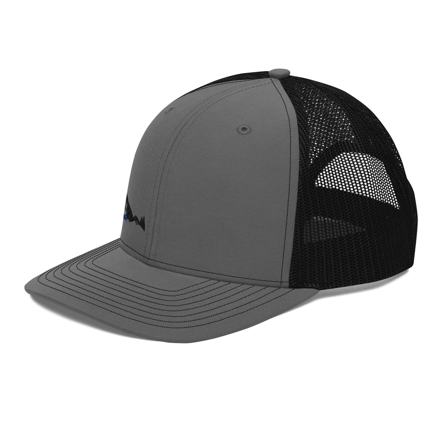 Why Not RV Stacked Black logo Trucker Cap