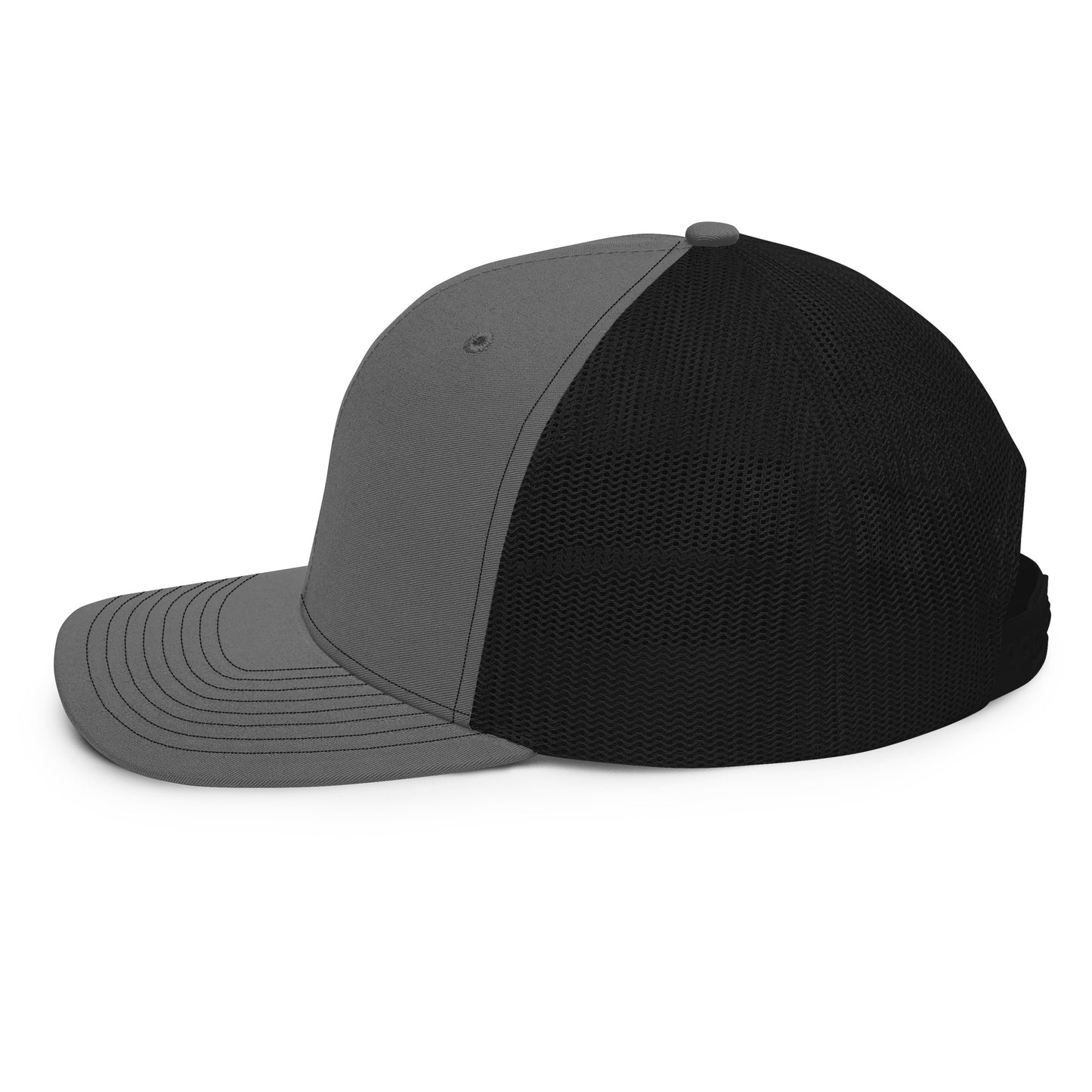 Why Not RV Stacked Black logo Trucker Cap