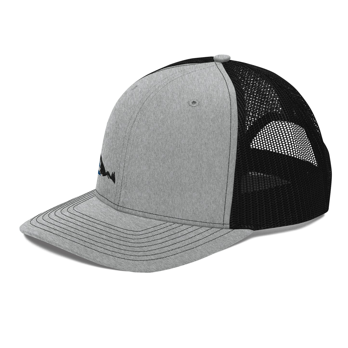 Why Not RV Stacked Black logo Trucker Cap