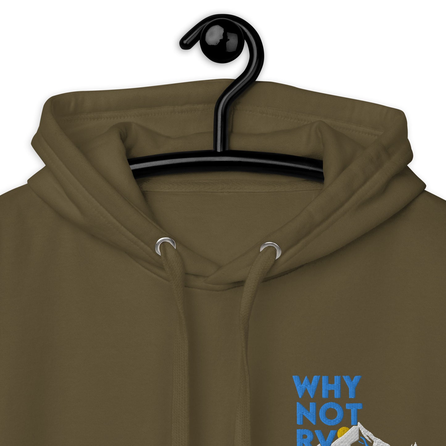 Why Not RV stacked logo Embroidered Unisex Hoodie